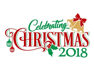 Celebrating Christmas 2018 logo design by jaize