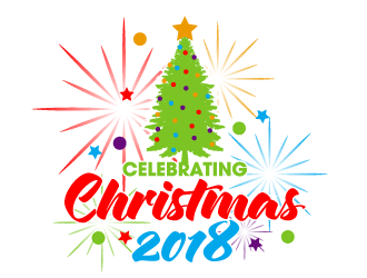 Celebrating Christmas 2018 logo design by torresace