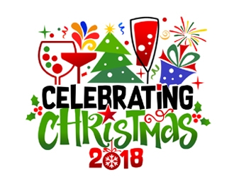 Celebrating Christmas 2018 logo design by ingepro