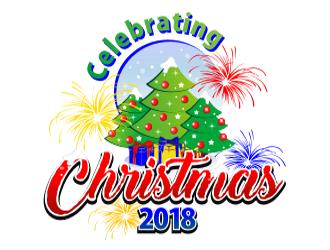 Celebrating Christmas 2018 logo design by coco