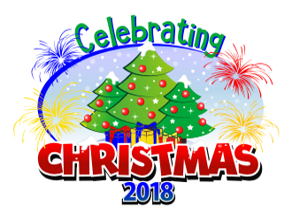 Celebrating Christmas 2018 logo design by coco