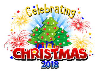 Celebrating Christmas 2018 logo design by coco