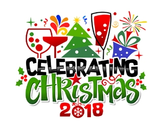 Celebrating Christmas 2018 logo design by ingepro