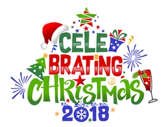 Celebrating Christmas 2018 logo design by ingepro