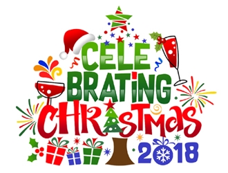 Celebrating Christmas 2018 logo design by ingepro