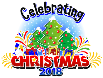 Celebrating Christmas 2018 logo design by coco