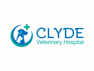 Clyde Veterinary Hospital logo design by mletus