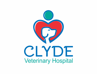 Clyde Veterinary Hospital logo design by mletus