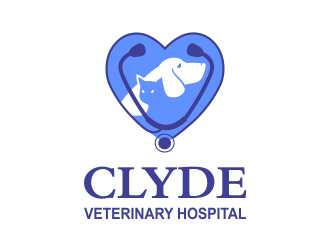 Clyde Veterinary Hospital logo design by Torzo