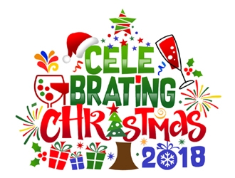 Celebrating Christmas 2018 logo design by ingepro