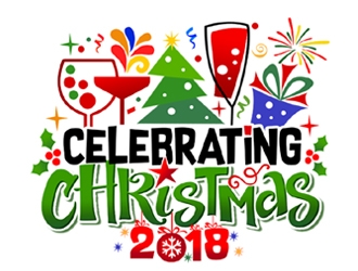 Celebrating Christmas 2018 logo design by ingepro