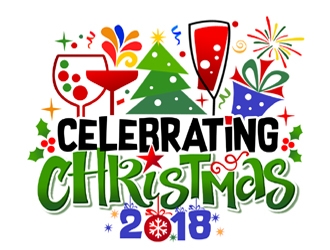 Celebrating Christmas 2018 logo design by ingepro