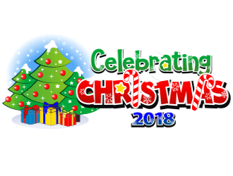 Celebrating Christmas 2018 logo design by coco