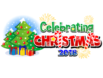 Celebrating Christmas 2018 logo design by coco