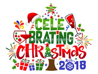 Celebrating Christmas 2018 logo design by ingepro