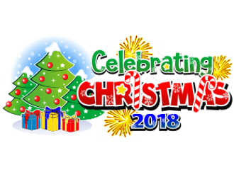 Celebrating Christmas 2018 logo design by coco