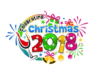 Celebrating Christmas 2018 logo design by DreamLogoDesign