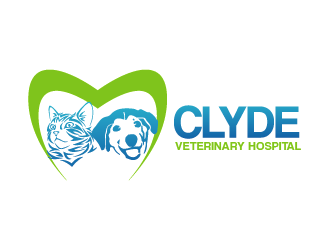 Clyde Veterinary Hospital logo design by czars