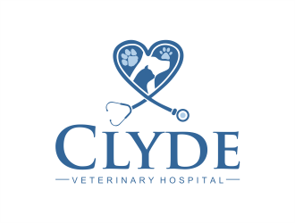 Clyde Veterinary Hospital logo design by onamel