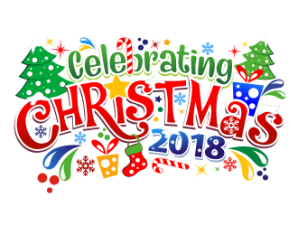 Celebrating Christmas 2018 logo design by coco