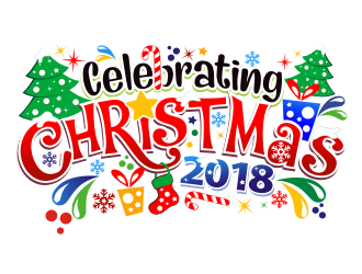 Celebrating Christmas 2018 logo design by coco