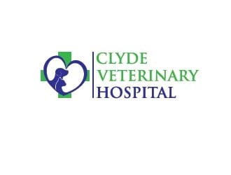 Clyde Veterinary Hospital logo design by bcendet