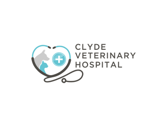 Clyde Veterinary Hospital logo design by afra_art