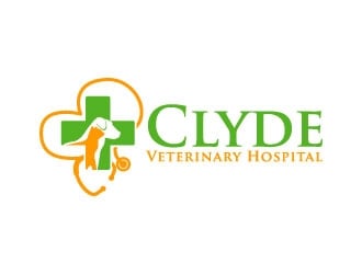 Clyde Veterinary Hospital logo design by J0s3Ph