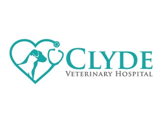 Clyde Veterinary Hospital logo design by J0s3Ph