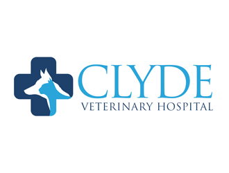 Clyde Veterinary Hospital logo design by kunejo