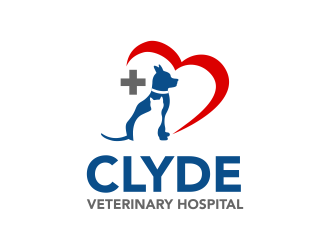 Clyde Veterinary Hospital logo design by ingepro