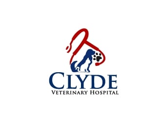 Clyde Veterinary Hospital logo design by art-design