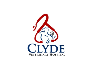 Clyde Veterinary Hospital logo design by art-design