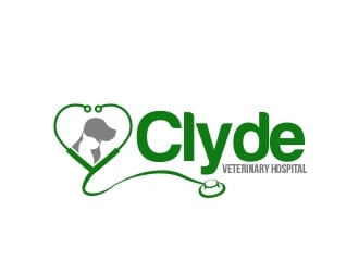 Clyde Veterinary Hospital logo design by MarkindDesign