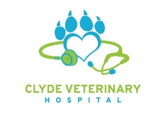 Clyde Veterinary Hospital logo design by AYATA