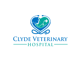 Clyde Veterinary Hospital logo design by astuti