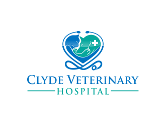 Clyde Veterinary Hospital logo design by astuti