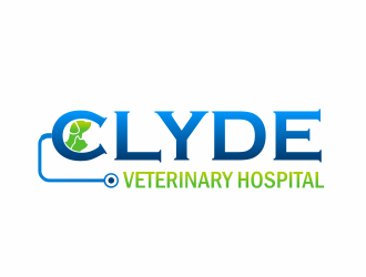 Clyde Veterinary Hospital logo design by serprimero