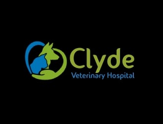 Clyde Veterinary Hospital logo design by ElonStark