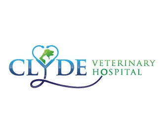 Clyde Veterinary Hospital logo design by REDCROW