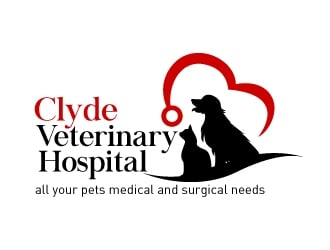 Clyde Veterinary Hospital logo design by mawanmalvin