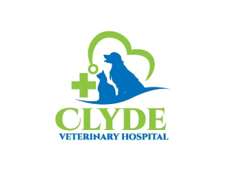 Clyde Veterinary Hospital logo design by mawanmalvin