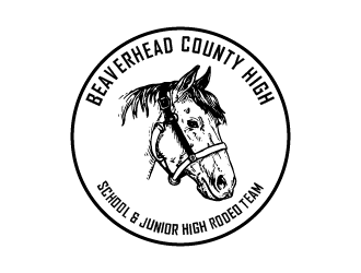 Beaverhead County High School & Junior High Rodeo Team logo design by czars