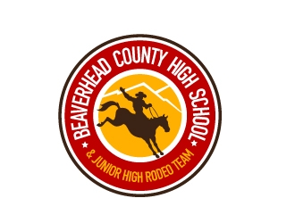 Beaverhead County High School & Junior High Rodeo Team logo design by usashi