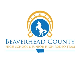 Beaverhead County High School & Junior High Rodeo Team logo design by logoguy