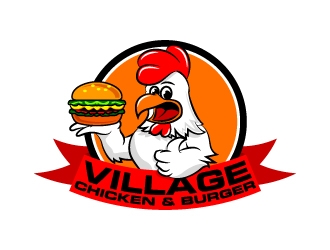 Village Chicken & Burger logo design - 48hourslogo.com