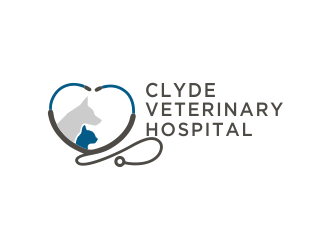 Clyde Veterinary Hospital logo design by afra_art