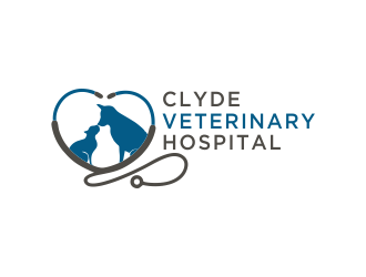 Clyde Veterinary Hospital logo design by afra_art