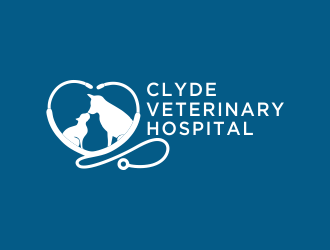 Clyde Veterinary Hospital logo design by afra_art