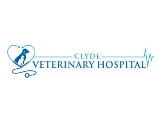 Clyde Veterinary Hospital logo design by Vincent Leoncito